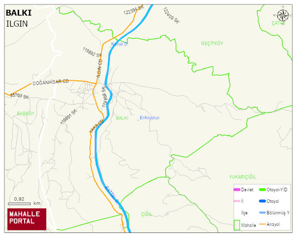 BALKI Mahallesi Haritası | Coğrafi Yapı ve Detaylı Haritası
