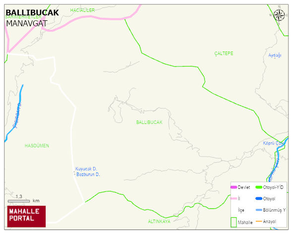BALLIBUCAK Mahallesi Haritası | Detaylı Köy ve Mahalle Görünümü