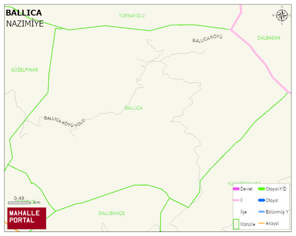 BALLICA Köyü Haritası | Mahalle Sokak Haritası