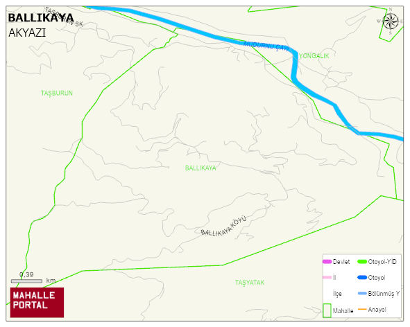 BALLIKAYA Mahallesi Haritası | Mahalle ve Köy Sınırı