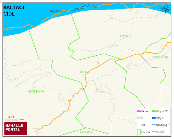 BALTACI Köyü Haritası | İnteraktif Köy ve Mahalle Sınırları