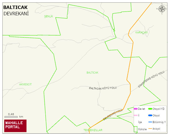 BALTICAK Köyü Haritası | Güncel Mahalle ve Köy Haritası