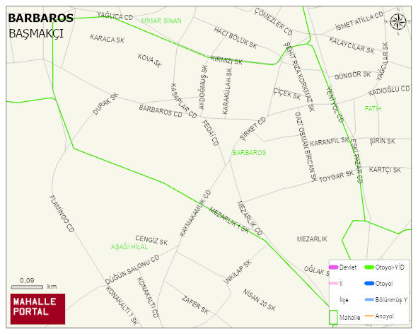 BARBAROS Mahallesi Haritası | Güncel Mahalle ve Köy Haritası