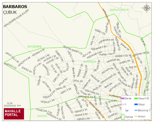 BARBAROS Mahallesi Haritası | İnteraktif Köy ve Mahalle Sınırları