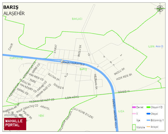 BARIŞ Mahallesi Haritası | Yükselti ve Doğa Özellikleri