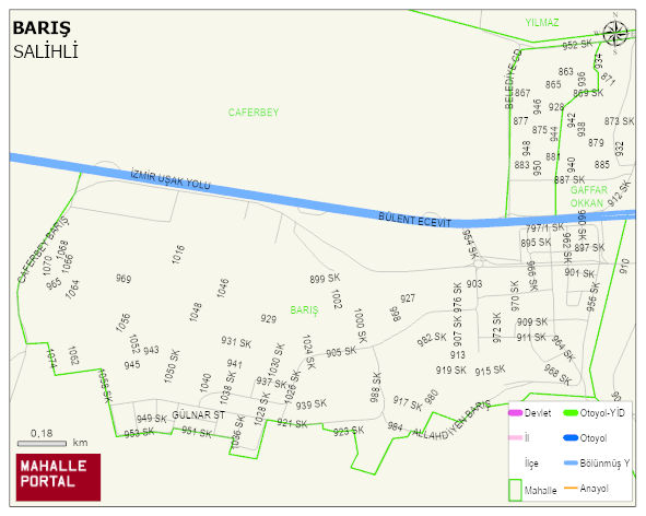 BARIŞ Mahallesi Haritası | Uydu Görüntüsü ve Harita Detayları
