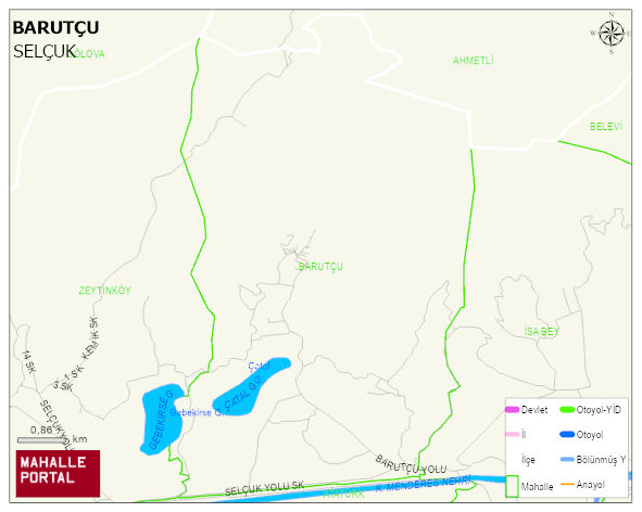BARUTÇU Mahallesi Haritası | Coğrafi Yapı ve Detaylı Haritası