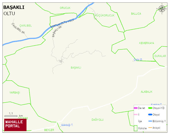 BAŞAKLI Mahallesi Haritası | Mahalle Sokak Haritası