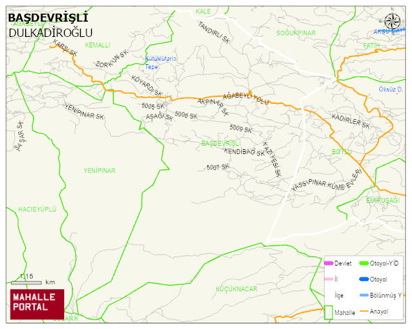 BAŞDEVRİŞLİ Mahallesi Haritası | Coğrafi Yapı ve Detaylı Haritası