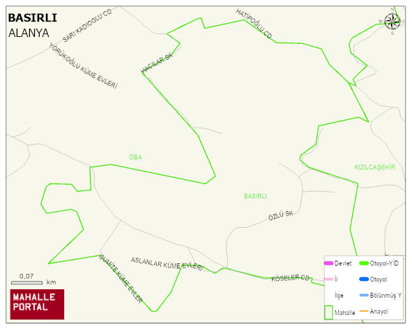 BASIRLI Mahallesi Haritası | Mahalle Sokak Haritası