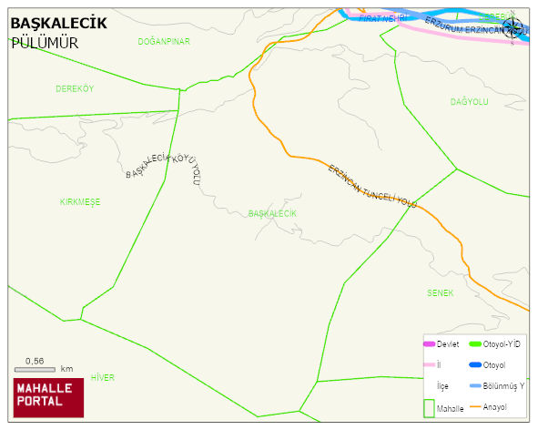 BAŞKALECİK Köyü Haritası | Detaylı Köy ve Mahalle Görünümü