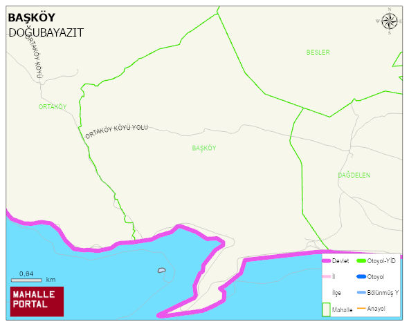 BAŞKÖY Köyü Haritası | Detaylı Köy ve Mahalle Görünümü