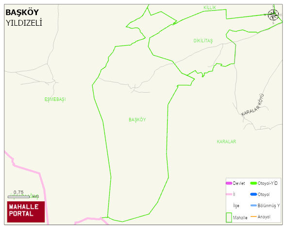 BAŞKÖY Köyü Haritası | Uydu Görüntüsü ve Harita Detayları