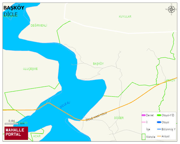 BAŞKÖY Mahallesi Haritası | Detaylı Köy ve Mahalle Görünümü