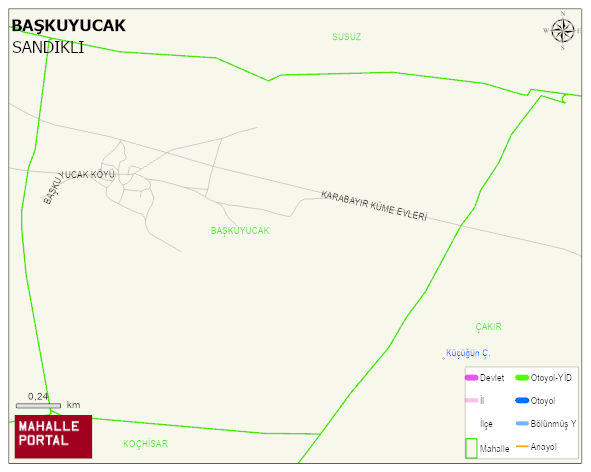 BAŞKUYUCAK Köyü Haritası | Güncel Mahalle ve Köy Haritası