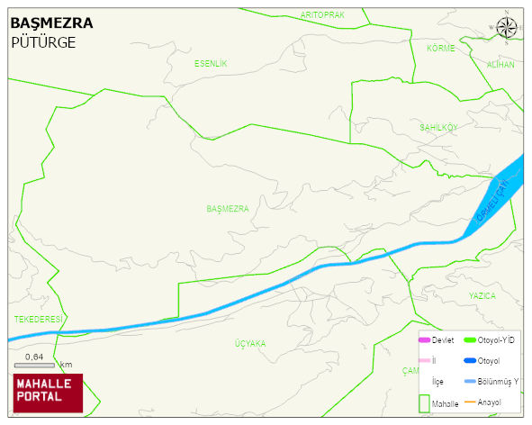 BAŞMEZRA Mahallesi Haritası | Sayısal Bölge Görünümü