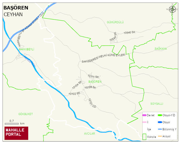 BAŞÖREN Mahallesi Haritası | Mahalle Sokak Haritası