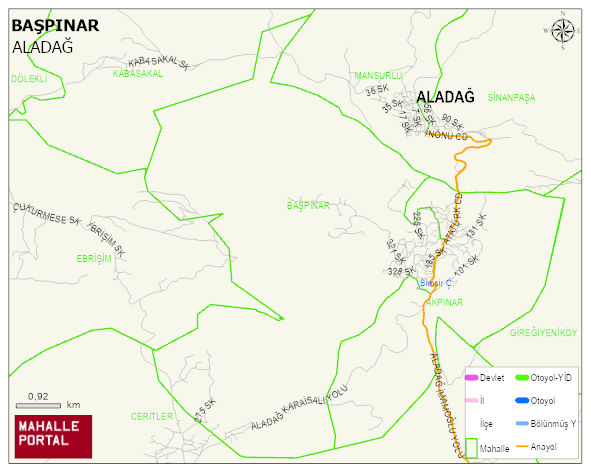 BAŞPINAR Mahallesi Haritası | Mahalle Sokak Haritası