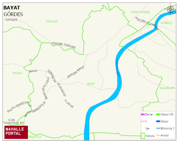 BAYAT Mahallesi Haritası | Güncel Mahalle ve Köy Haritası