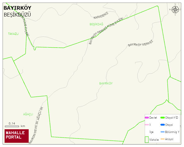BAYIRKÖY Mahallesi Haritası | Detaylı Köy ve Mahalle Görünümü