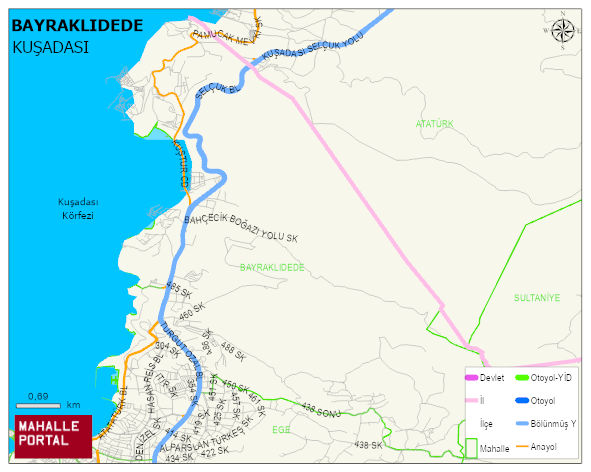 BAYRAKLIDEDE Mahallesi Haritası | Mahalle Sokak Haritası