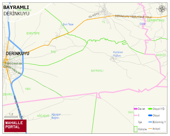 BAYRAMLI Mahallesi Haritası | Mahalle ve Köy Sınırı