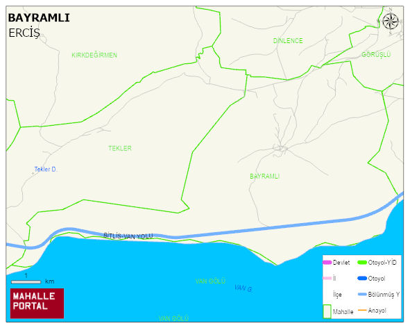 BAYRAMLI Mahallesi Haritası | Yükselti ve Doğa Özellikleri