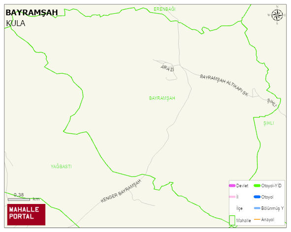 BAYRAMŞAH Mahallesi Haritası | Dağlar, Ovalar ve Akarsu Bilgileri