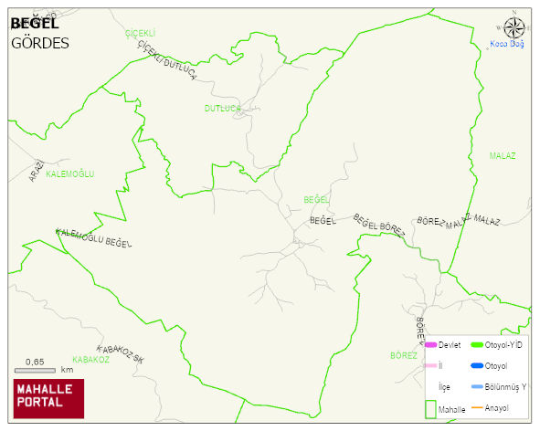 BEĞEL Mahallesi Haritası | Detaylı Köy ve Mahalle Görünümü