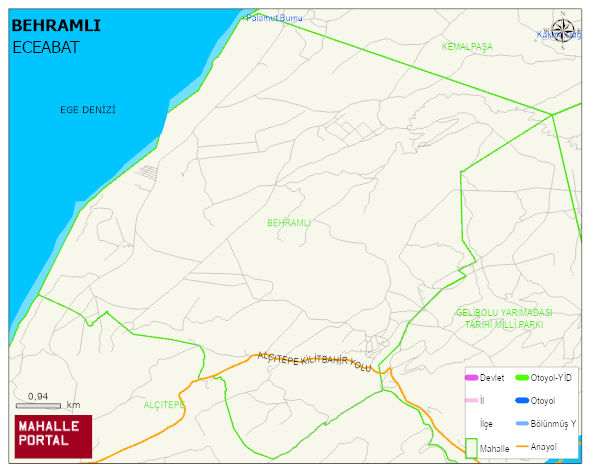 BEHRAMLI Köyü Haritası | Detaylı Köy ve Mahalle Görünümü