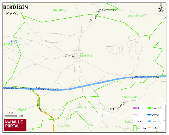 BEKDİĞİN Mahallesi Haritası | Mahalle Sokak Haritası