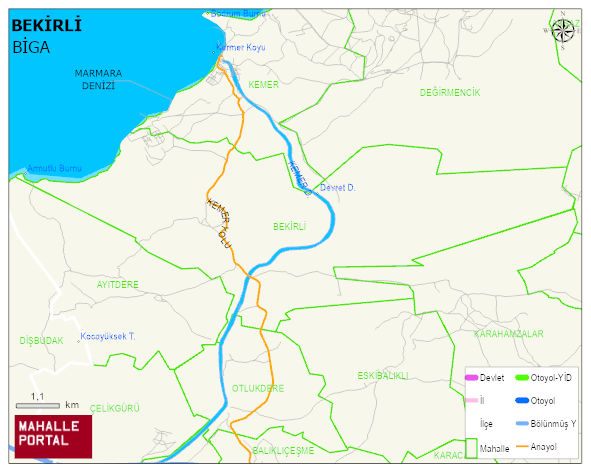 BEKİRLİ Köyü Haritası | Uydu Görüntüsü ve Harita Detayları