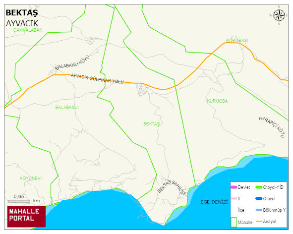 BEKTAŞ Köyü Haritası | Güncel Mahalle ve Köy Haritası