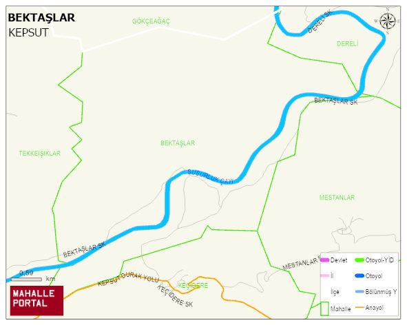 BEKTAŞLAR Mahallesi Haritası | Mahalle Sokak Haritası