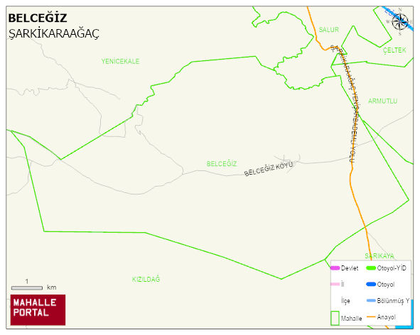 BELCEĞİZ Köyü Haritası | Mahalle Sokak Haritası