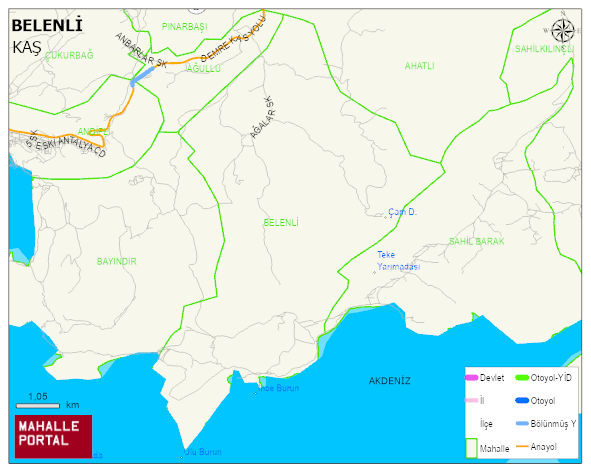 BELENLİ Mahallesi Haritası | Detaylı Köy ve Mahalle Görünümü