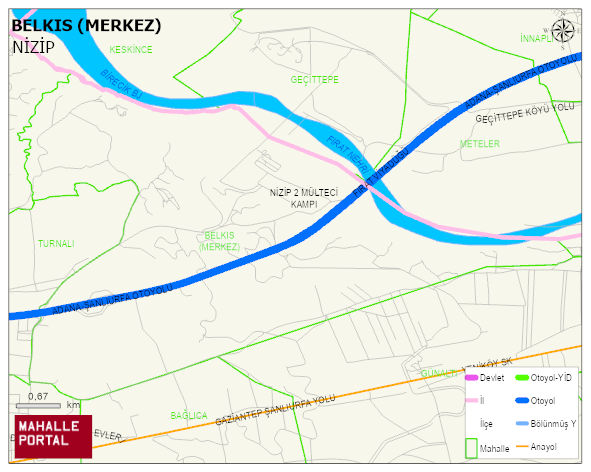 BELKIS (MERKEZ) Mahallesi Haritası | Coğrafi Yapı ve Detaylı Haritası