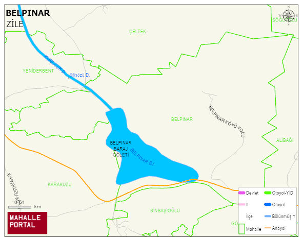 BELPINAR Köyü Haritası | Sayısal Bölge Görünümü