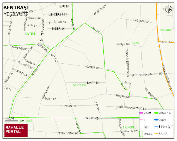 BENTBAŞI Mahallesi Haritası | Mahalle Sokak Haritası