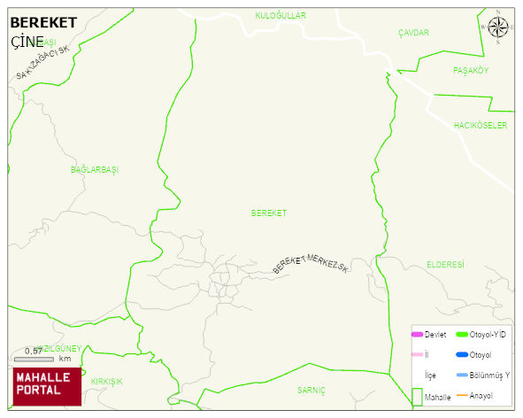 BEREKET Mahallesi Haritası | Uydu Görüntüsü ve Harita Detayları