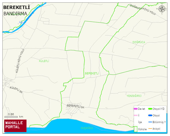 BEREKETLİ Mahallesi Haritası | İnteraktif Köy ve Mahalle Sınırları