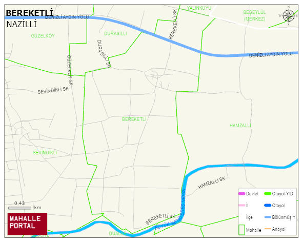 BEREKETLİ Mahallesi Haritası | Dağlar, Ovalar ve Akarsu Bilgileri