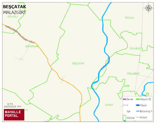 BEŞÇATAK Köyü Haritası | Uydu Görüntüsü ve Harita Detayları