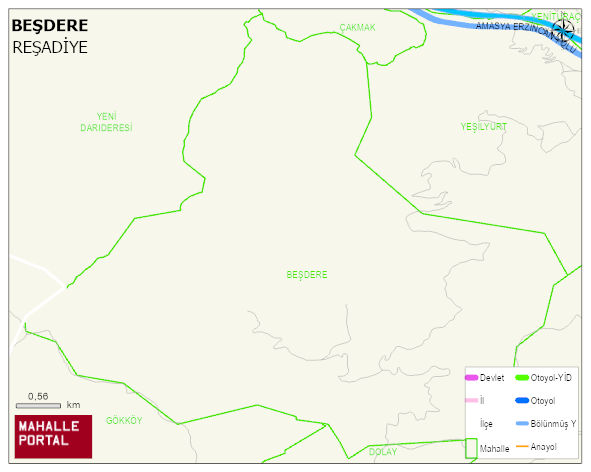 BEŞDERE Köyü Haritası | Sayısal Bölge Görünümü