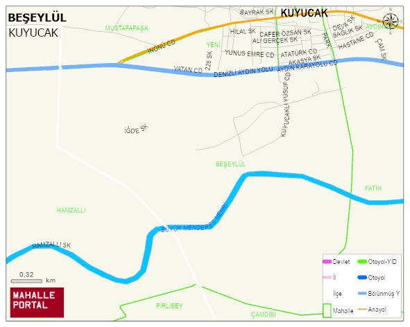BEŞEYLÜL Mahallesi Haritası | Sayısal Bölge Görünümü