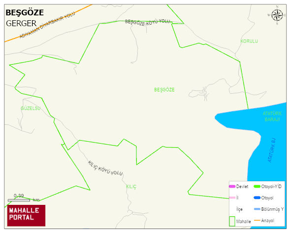 BEŞGÖZE Köyü Haritası | Mahalle Sokak Haritası