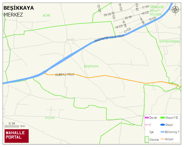 BEŞİKKAYA Köyü Haritası | Mahalle Sokak Haritası