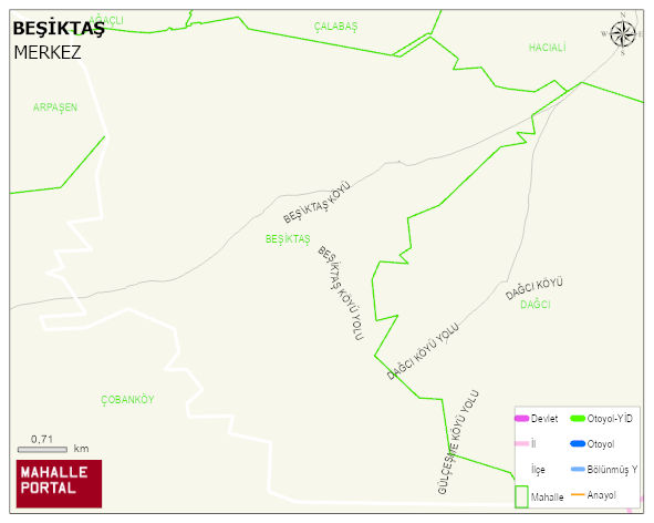 BEŞİKTAŞ Köyü Haritası | Uydu Görüntüsü ve Harita Detayları