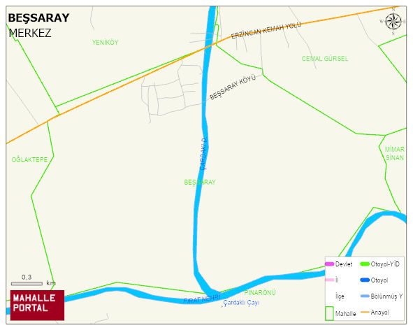 BEŞSARAY Köyü Haritası | Sayısal Bölge Görünümü