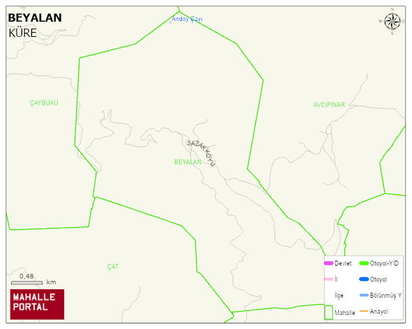 BEYALAN Köyü Haritası | Mahalle Sokak Haritası